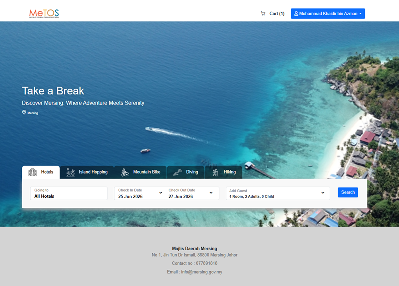 METOS Customer Portal Screenshot